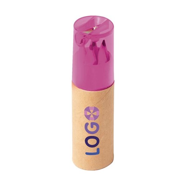 Jovi - Ronde kleurpotloden, doos met 12 eenheden, roze kleur, gladde en homogene lijn, resistent en hoge prestaties, glutenvrij (98008